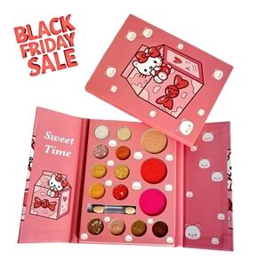 Hello Kitty Sweet Time Matte Pearly Glitter Waterproof Makeup Eyeshadow Palette